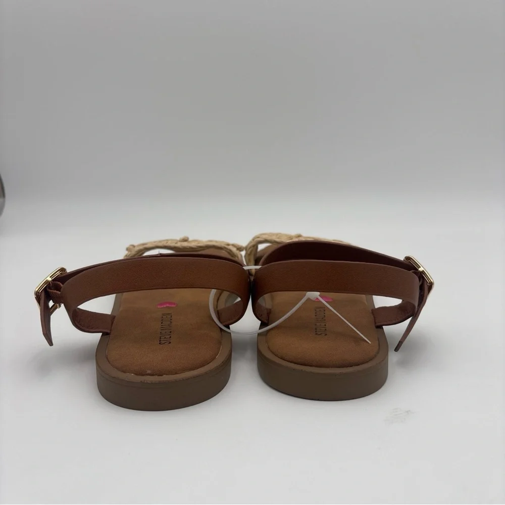 Steve Madden‎ Brown and Tan Sandals Two-Strap Design Sizes 2,4,5